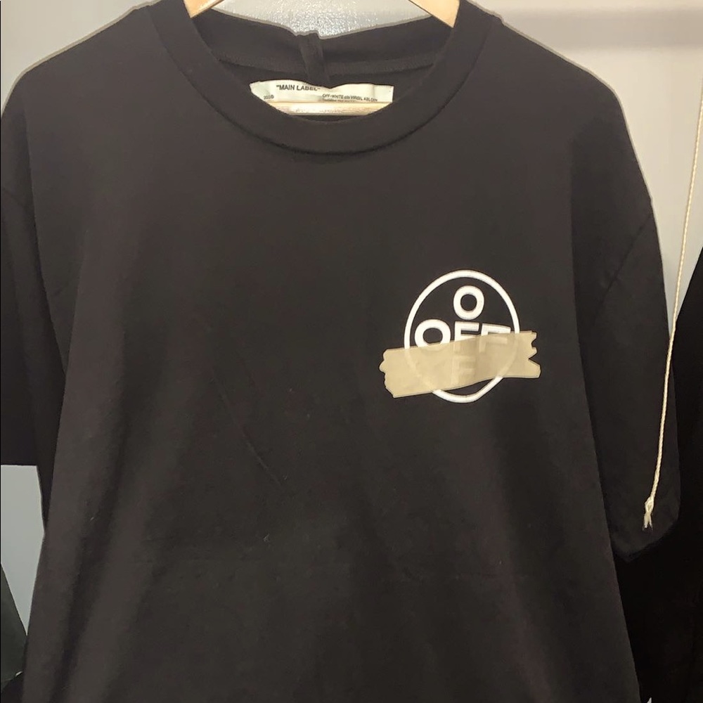 Off White Tape Arrows Tee Shirt